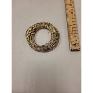 Gold Tone Bangle Bracelet Set Stackable Thin Bangle Bracelets Women Jewelry